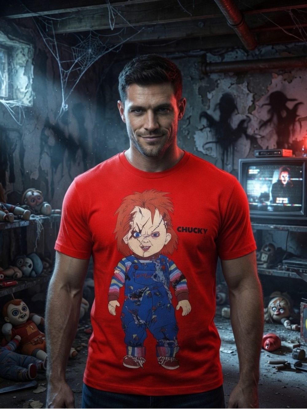 Chucky Double- Sided Graphic Tee Shirt